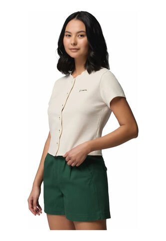 Camiseta Mujer Columbia ACKER ROCK KNIT SHOR Crema Columbia Columbia