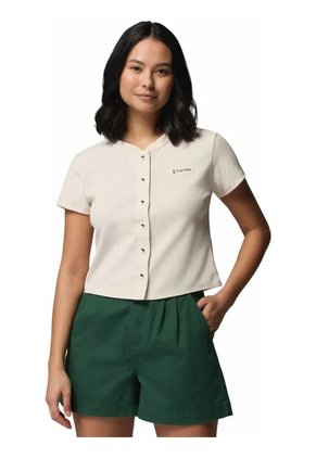 Camiseta Mujer Columbia ACKER ROCK KNIT SHOR Crema Columbia