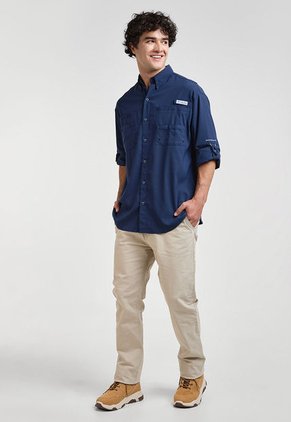Camisa Para Pesca Azul Navy Columbia PFG Tamiami II