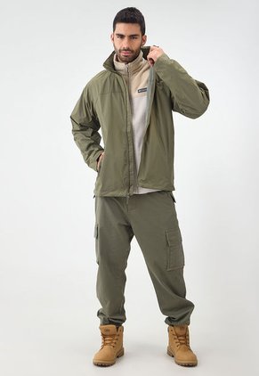 Chaqueta Verde Oliva Columbia Glennaker Lake II Rain
