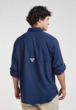 Camisa Para Pesca Azul Navy Columbia PFG Tamiami II
