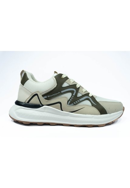 Teni Hombre Casual -Herreros- Snake Beige Verde