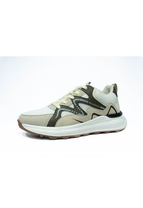 Teni Hombre Casual -Herreros- Snake Beige Verde