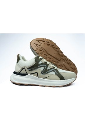 Teni Hombre Casual -Herreros- Snake Beige Verde