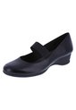 Zapatos De Cuña Gretchen Para Mujer Negro Comfort Plus 191433 de Comfort