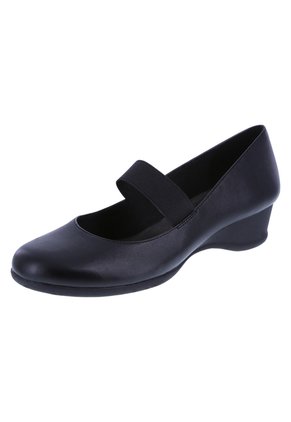 Zapatos De Cuña Gretchen Para Mujer Negro Comfort Plus 191433