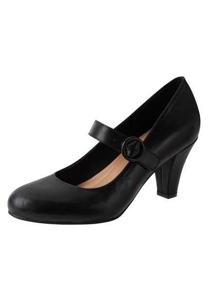 Zapatos Kimberlee De Tacón Para Mujer  Negro Comfort Plus 191056