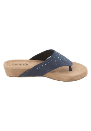Sandalias Navy Comfort Para Mujer Azul Comfort Plus 192883