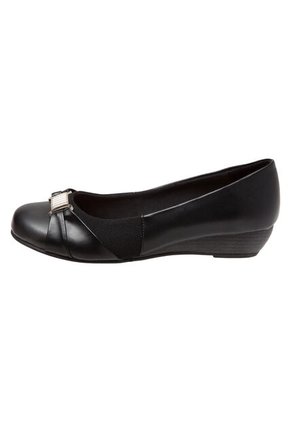 Zapatos De Cuña Deedee Para Mujer Negro Comfort Plus 190447