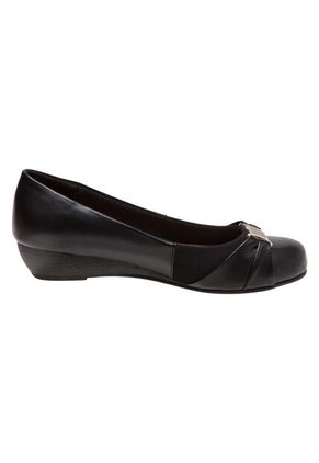 Zapatos De Cuña Deedee Para Mujer Negro Comfort Plus 190447