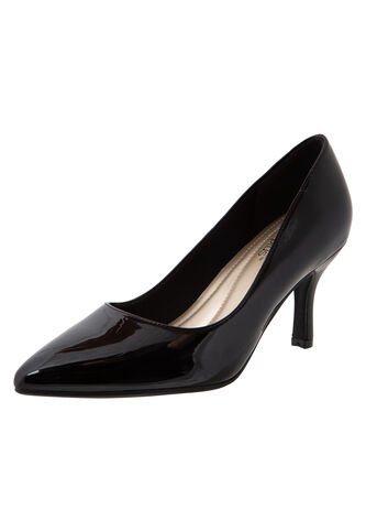 Zapatillas Puntiagudas Janine Para Mujer Negro Comfort Plus 191044 Comfort