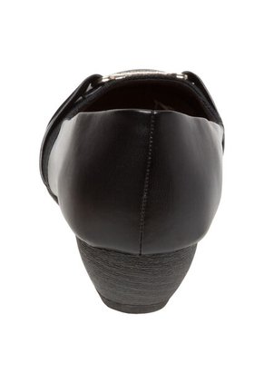 Zapatos De Cuña Deedee Para Mujer Negro Comfort Plus 190447