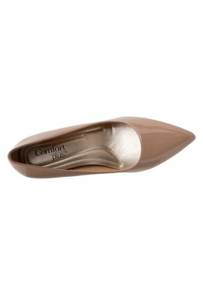 Zapatillas Puntiagudas Janine Para Mujer Beige Comfort Plus 191045