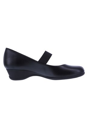 Zapatos De Cuña Gretchen Para Mujer Negro Comfort Plus 191433