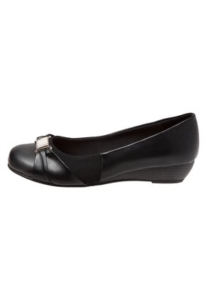 Zapatos De Cuña Deedee Para Mujer Negro Comfort Plus 190447