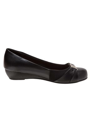 Zapatos De Cuña Deedee Para Mujer Negro Comfort Plus 190447