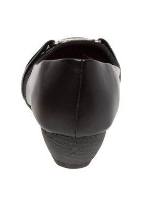 Zapatos De Cuña Deedee Para Mujer Negro Comfort Plus 190447