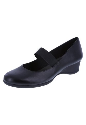 Zapatos De Cuña Gretchen Para Mujer Negro Comfort Plus 191433 Comfort
