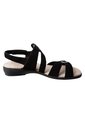 Sandalias Peggy De Cuña Para Mujer Negro Comfort Plus 191466 de Comfort