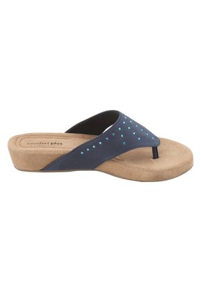 Sandalias Navy Comfort Para Mujer Azul Comfort Plus 192883