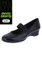Zapatos De Cuña Gretchen Para Mujer Negro Comfort Plus 191433 de Comfort