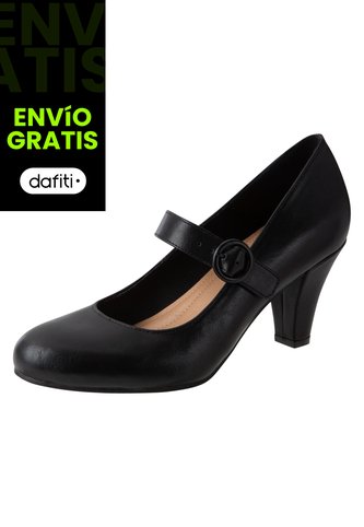 Zapatos Kimberlee De Tacón Para Mujer  Negro Comfort Plus 191056 Comfort