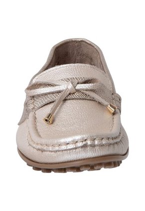 Zapatos Tipo Mocasín Para Mujer Dorado Comfort Plus 198347