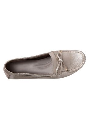 Zapatos Tipo Mocasín Para Mujer Dorado Comfort Plus 198347