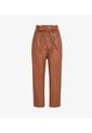 Faux Leather Paperbag Pants Cocoa de Commando