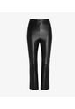 Faux Leather Crop Flare Legging Negro de Commando