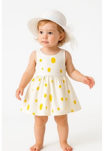 Comprastao Look Veraniego Para Niñas Vestido Y Sombrero  Comprastao