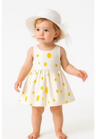 Look Veraniego Para Niña – Vestido Y Sombrero Combinados Comprastao