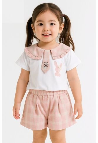 Comprastao Pantalon Corto Y Camisa Niñas Conjuntos De Vestir Bebes Comprastao
