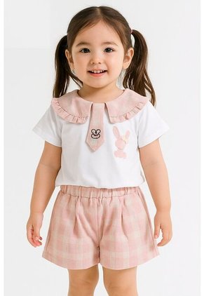 Comprastao Pantalon Corto Y Camisa Niñas Conjuntos De Vestir Bebes