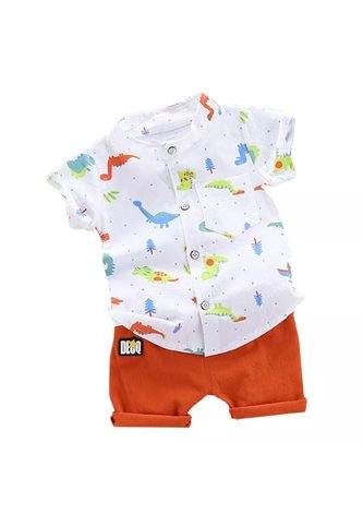 Niños Conjuntos Pantalones Cortos Mas  Camisa Manga Corta   Comprastao