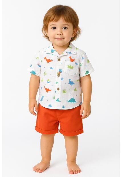 Niños Conjuntos Pantalones Cortos Mas  Camisa Manga Corta  