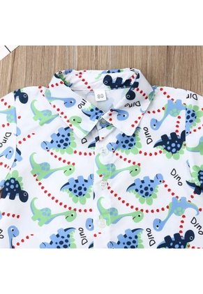 Conjunto Ropa Camisa Y Pantalones Cortos Niños Prendas De Vestir Bebes.
