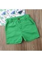 Conjunto Ropa Camisa Y Pantalones Cortos  Niños Prendas De Vestir Bebes. de Comprastao