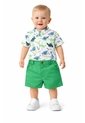 Conjunto Ropa Camisa Y Pantalones Cortos  Niños Prendas De Vestir Bebes. de Comprastao