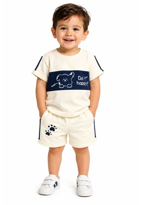 Conjuntos Ropa Camiseta Para Niños Y Niñas, Pantalones Cortos, 2 Uds., Ropa De Manga Corta Unisex