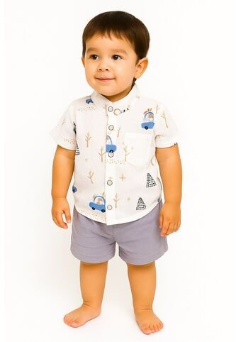 Comprastao Ropa Niños Conjuntos Vestir  Cortos Pantalones Y Camisa Comprastao