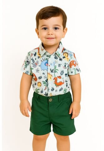 Comprastao Vestir Ropa Niños Conjuntos Online Prendas Bebes Verde Blanco Comprastao