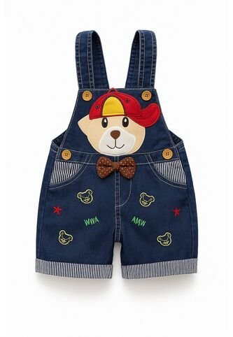 Overol Para Niños Unisex Cortos Vaqueros Bodys  Comprastao