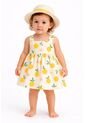 Vestido Niña Verano Con Sombrero Estampado Frutas de Comprastao