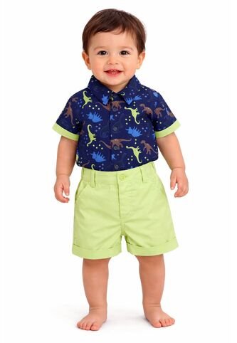 Ropa Niños Conjunto Prendas Pantalones Cortos Camisa Comprastao
