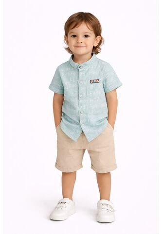 Ropa De Algodón Para Niños Camiseta Corta, 2 Unidades/conjunto Comprastao