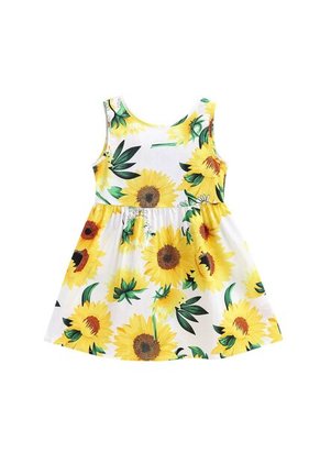Hermoso Vestido Para Niñas Girasoles 