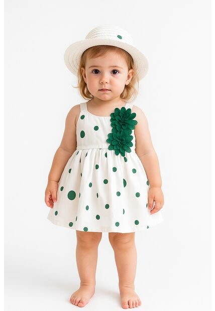 Vestido De Bebé Con Sombrero, Ropa Encantadora De Verano Para Niña Pequeña, Bonitos De Algodón