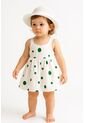 Vestido Infantil Estampado Con Pava  Verano Incluye Sombrero de Comprastao