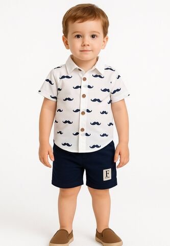 Conjuntos Niños Es Cortos Y Camisa Comprastao